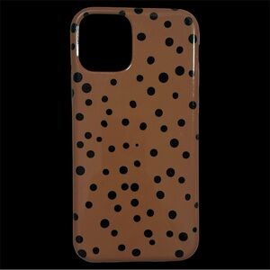 Casely “Spot On” Brown & Black Polka Dot case for iPhone 11/XR